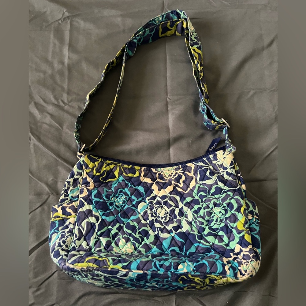 Vera Bradley Blue& Green Floral Convertible Shoulder/Crossbody Bag!